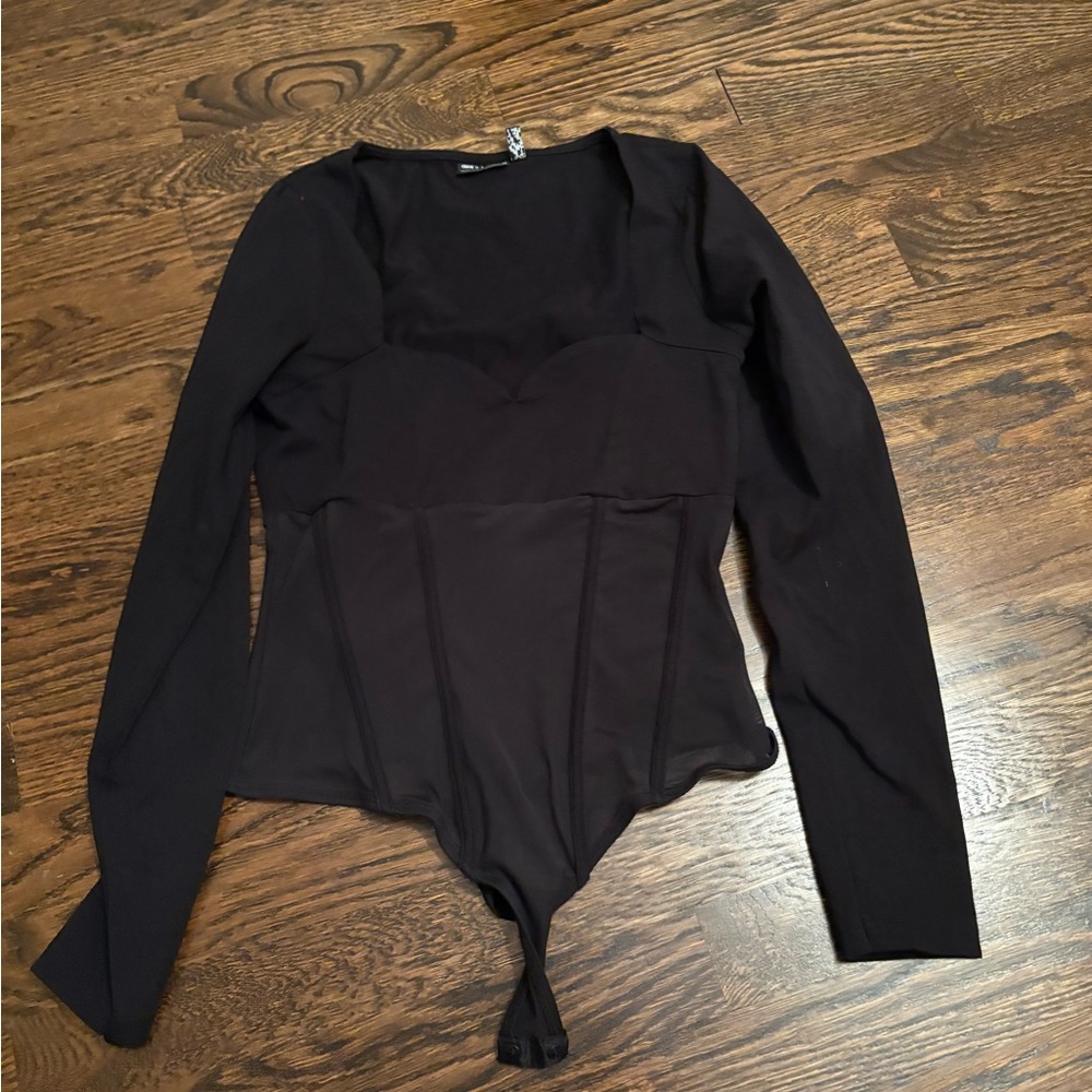 Black Long Sleeve Bodysuit